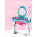 Pretend Play Kids Fishon Beauty set Vanity Table Make Up Toy for Girls